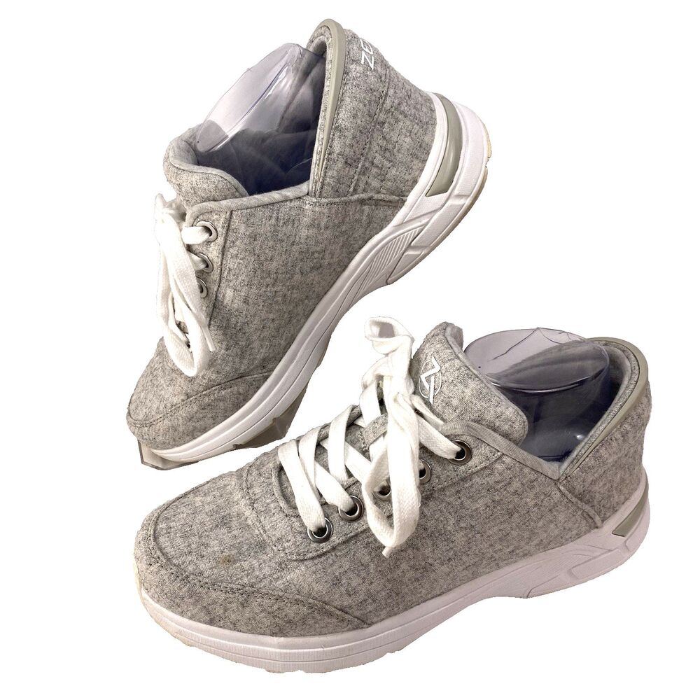 Zeba Shoes Sneakers Women's 10 Hands Free Slip-On Walking Earthly Grey